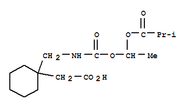 Gabapentin enacarbil; 1-[[[[1-(2-甲基-1-氧代丙氧基)乙氧基]甲酰]氨基]甲基]环己烷乙酸