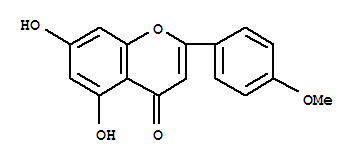 金合欢素; 5,7-二羟基-4'-甲氧基黄酮