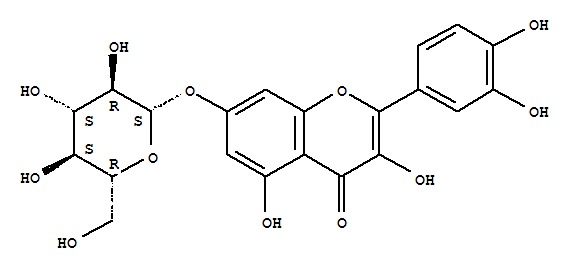 槲皮素-7-葡萄糖苷; 槲皮素-7-O-beta-D-吡喃葡萄糖苷