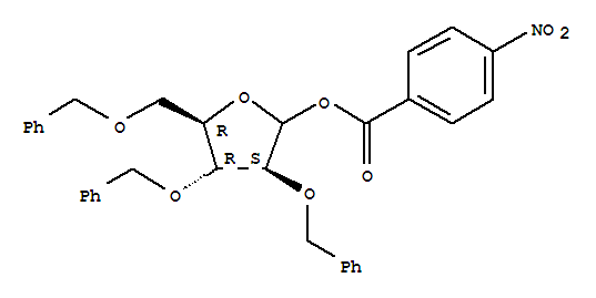 2,3,5-三-O-苄基-1,O-(4-硝基苯甲酰基)-D-阿拉伯呋喃糖 234174