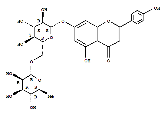 5-羟基-2-(4-羟基苯基)-7-(((2S,3R,4S,5S,6R)-3,4,5-三羟基-6-((((2R,3R,4R,5R,6S)-3,4,5-三羟基-6-甲基四氢-2H-吡喃-2-基)氧基)甲基)四氢-2H-吡喃-2-基)氧基)-4H-苯并吡喃-4-酮