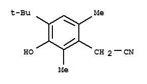 3-羟基-4-(1,1-二甲基乙基)-2,6-二甲基苯乙腈