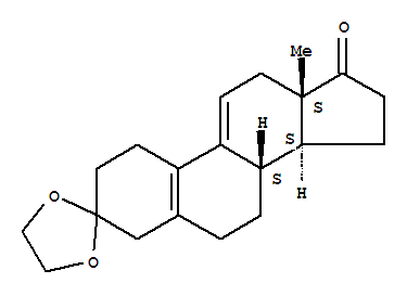3-缩酮; 环-3-(1,2-亚乙基缩醛)-雌甾-5(10),9(11)-二烯-3,17-二酮