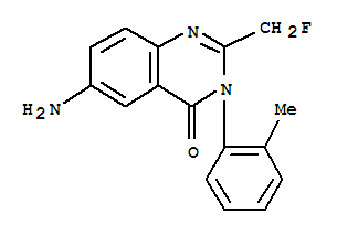 氟喹酮; 6-氨基-2-(氟甲基)-3-(2-甲基苯基)-4-(3H)-1,3-二氮杂萘酮