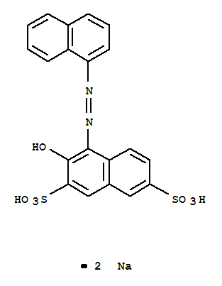 3-羟基-4-(1-萘基偶氮)-2,7-萘二磺酸二钠(5858-33-3)