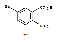 2-氨基-3，5-二溴苯甲酸