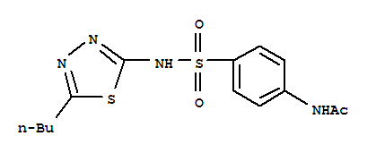 N-[4-[(5-丁基-1,3,4-噻二唑-2-基)氨基磺酰基]苯基]乙酰胺