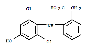 4'-羟基双氯芬酸; 2-((2,6-二氯-4-羟基苯基)氨基)苯乙酸
