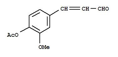 4-(2-甲酰基乙烯基)-2-甲氧基苯基乙酸酯