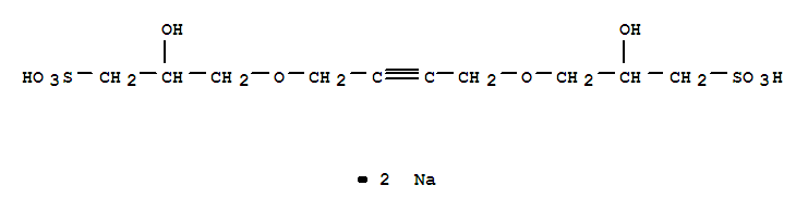 2-羟基丙烷丁炔二醚-3-磺酸钠; 3,3'-(2-丁炔)二氧双(2-羟基-1-丙烷磺酸)二钠盐