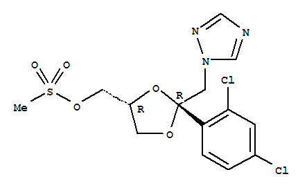 顺-[2-(2,4-二氯苯基)-2-(1H-1,2,4-三唑-1-基-甲基)-1,3-二氧戊烷-4-基]甲基甲磺酸活性酯