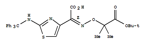 (Z)-2-(2-三苯甲基氨基噻唑-4-基)-2-(2-叔丁氧羰基丙-2-氧亚氨)乙酸
