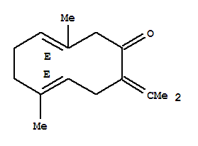 吉马酮; (E,E)-大牻牛儿-3,7(11),9-三烯-6-酮; (E,E)-3,7-二甲基-10-(1-甲基亚乙基)-3,7-环癸二烯-1-酮