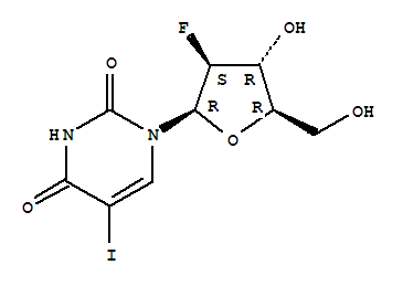 非阿尿苷; 1-[(2R,3S,4R,5R)-3-氟-4-羟基-5-(羟甲基)氧杂环戊-2-基]-5-碘嘧啶-2,4-二酮