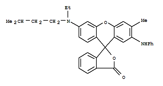 2'-anilino-6'-[ethyl(3-methylbutyl)amino]-3'-methylspiro[isobenzofuran-1(3H),9'-[9H]xanthene]-3-one