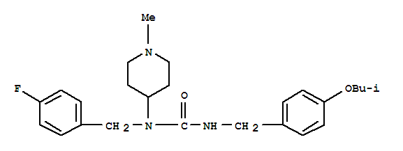 Pimavanserin; 1-(4-氟苄基)-3-(4-异丁氧基苄基)-1-(1-甲基哌啶-4-基)脲