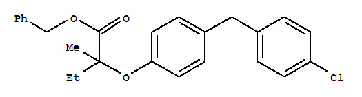 苯甲基 2-[4-(4-氯苯甲基)苯氧基]-2-甲基丁酸酯