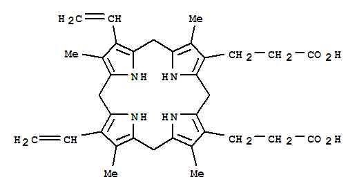 7,12-二乙烯基-3,8,13,17-四甲基-5,10,15,20,22,24-六氢卟啉-2,18-二丙酸