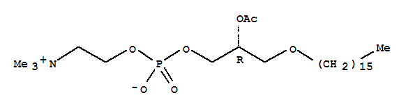 β-乙酰基-γ-O-十六烷基-L-α-卵磷脂 155439