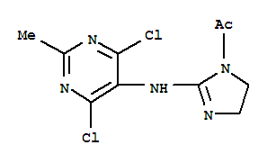 4,6-二氯-2-甲基-5-(1-乙酰基-2-咪唑啉-2)-氨基嘧啶