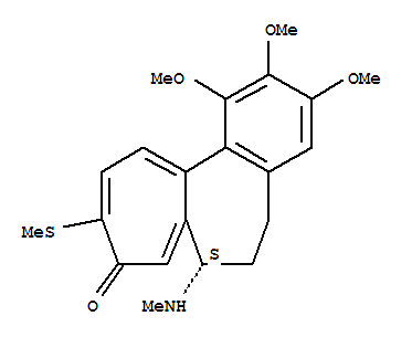 (7S)-1,2,3-三甲氧基-7-甲基氨基-10-甲硫基-6,7-二氢-5H-苯并[g]庚搭烯-9-酮