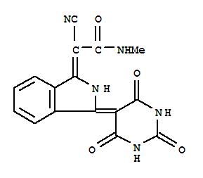 2-cyano-2-[2,3-dihydro-3-(tetrahydro-2,4,6-trioxo-5(2H)-pyrimidinylidene)-1H-isoindol-1-ylidene]-N-methylacetamide