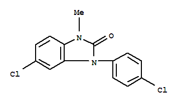 5-氯-3-(4-氯苯基)-1-甲基苯并咪唑-2-酮
