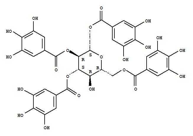 [(2S,3R,4S,5R,6R)-5-羟基-2,3-二[(3,4,5-三羟基苯甲酰基)氧基]-6-[(3,4,5-三羟基苯甲酰基)氧基甲基]四氢吡喃-4-基]3,4,5-三羟基苯甲酸酯