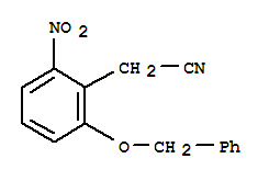 2-苄氧基-6-硝基甲基氰基苯