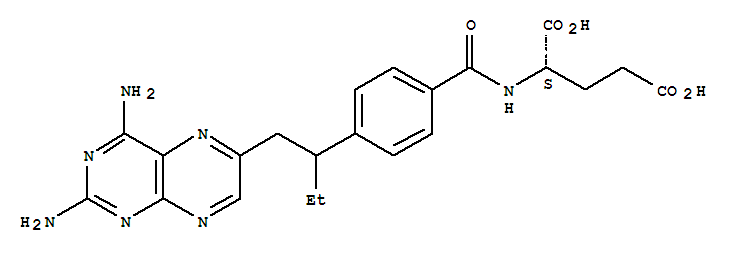 依达曲沙; N-(4-(1-((2,4-二氨基-6-蝶啶)甲基)丙基)苯甲酰)-L-谷氨酸