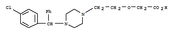 2-[2-[4-[(4-氯苯基)苯甲基]-1-哌嗪基]乙氧基]乙酸
