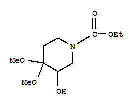 3-羟基-4,4-二甲氧基-1-哌啶羧酸乙酯