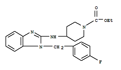 4-[[1-[(4-氟苯基)甲基]-1H-苯并咪唑-2-基]氨基]哌啶-1-甲酸乙酯