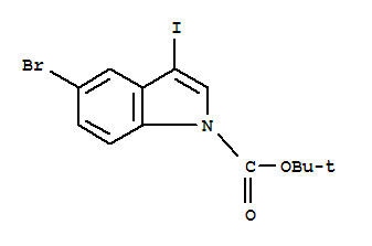 1-叔丁氧羰基-5-溴-3-碘吲哚
