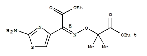 tert-Butyl 2-(((1-(2-aminothiazol-4-yl)-2-ethoxy-2-oxoethylidene)amino)oxy)-2-methylpropanoate