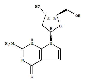 2-氨基-7-((2R,4S,5R)-4-羟基-5-(羟甲基)四氢呋喃-2-基)-1H-吡咯并[2,3-d]嘧啶-4(7H)-酮