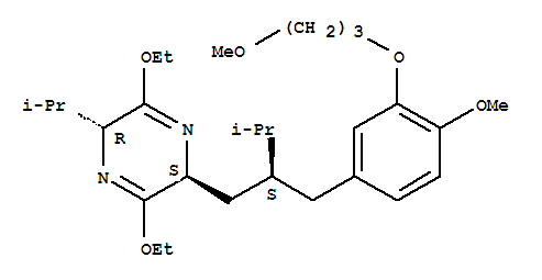 (2S,5R)-3,6-二乙氧基-2,5-二氢-2-[(2S)-2-[[4-甲氧基-3-(3-甲氧基丙氧基)苯基]甲基]-3-甲基丁基]-5-异丙基吡嗪; 阿利克仑-9