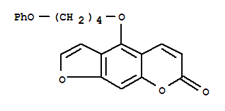 5-(4-苯氧基丁氧基)补骨脂素; 4-(4-苯氧基丁氧基)-7H-呋喃并[3,2-g][1]苯并吡喃-7-酮