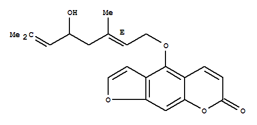 (E)-4-((5-羟基-3,7-二甲基辛-2,6-二烯-1-基)氧基)-7H-呋喃并[3,2-g]苯并吡喃-7-酮