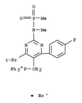 4-(4-氟苯基)-5-三苯基磷溴-6-异丙基-2-[(N-甲基-N-甲磺酰胺基)]-嘧啶