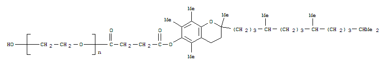 托可索仑; (3,4-二氢-2,5,7,8-四甲基-2-(4,8,12-三甲基十三烷基)-2H-1-苯并吡喃-6-醇)聚乙二醇丁二酸酯