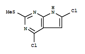 4,6-二氯-2-甲硫基-7H-吡咯并[2,3-D]嘧啶