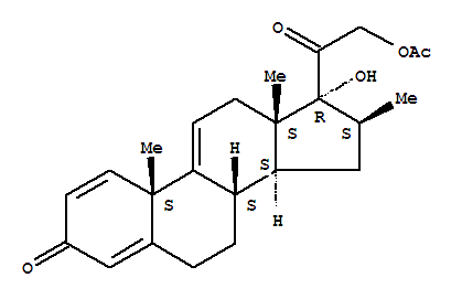 17,21-二羟基-16beta-甲基孕甾-1,4,9(11)-三烯-3,20-二酮 21-醋酸酯