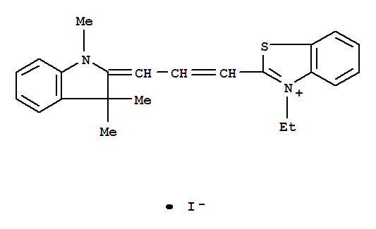 苯并噻唑正离子,2-[3-(1,3-二氢-1,3,3-三甲基-2H-吲哚-2-亚基)-1-丙烯-1-基]-3-乙基-,碘化 (1:1)