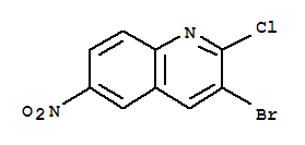 3-溴-2-氯-6-硝基-喹啉