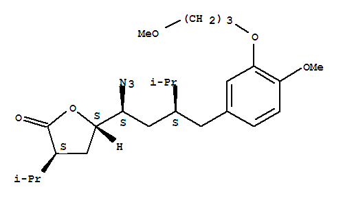 (3S，5S)-5-[(1S，3S)-1-叠氮基-3-[[4-甲氧基-3-(3-甲氧基丙氧基)苯基]甲基]-4-苄基]二氢-3-异丙基-2(3H)-呋喃酮