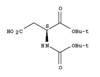 Boc-L-天冬氨酸叔丁酯; N-叔丁氧羰基-L-天冬氨酸 1-叔丁酯