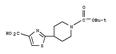 2-(1-(叔丁氧羰基)-4-哌啶基)-4-噻唑甲酸