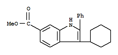 3-环己基-2-苯基-1H-吲哚-6-羧酸甲酯