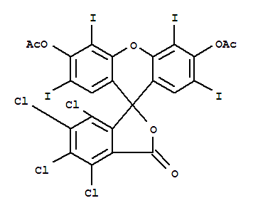 3',6'-二(乙酰氧基)-4,5,6,7-四氯-2',4',5',7'-四碘-螺[异苯并呋喃-1(3H),9'-[9H]氧杂蒽]-3-酮